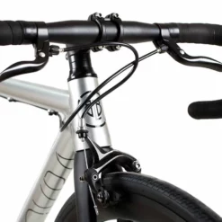 BLB Brick Lane Bikes La Piovra ATK Fixie/Singlespeed Bike - Argent Poli -Cannondale Soldes 0037725 blb la piovra atk fixie single speed bike polished silver