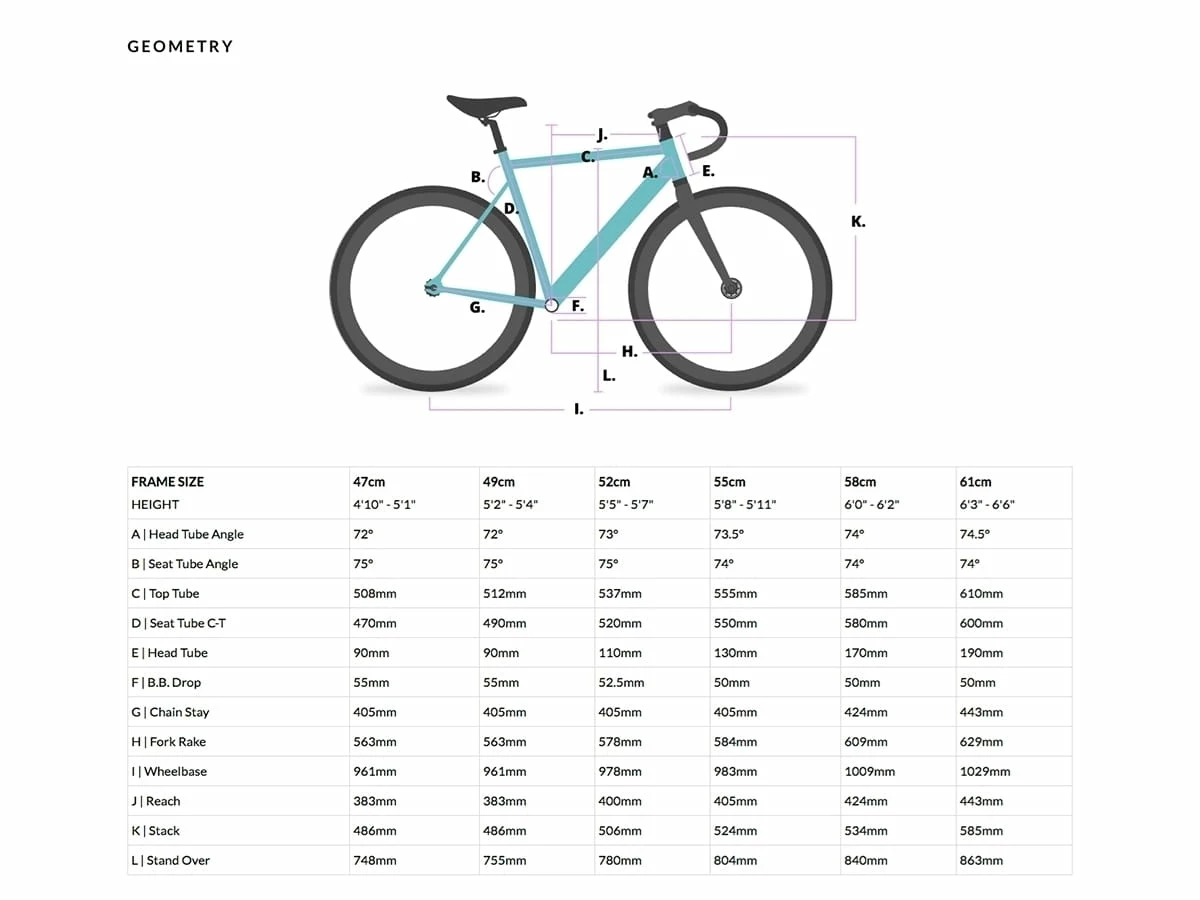 6KU Vélo De Piste Singlespeed/Fixed - Blanc 8 6KU Vélo De Piste Singlespeed/Fixed - Blanc – Image 6