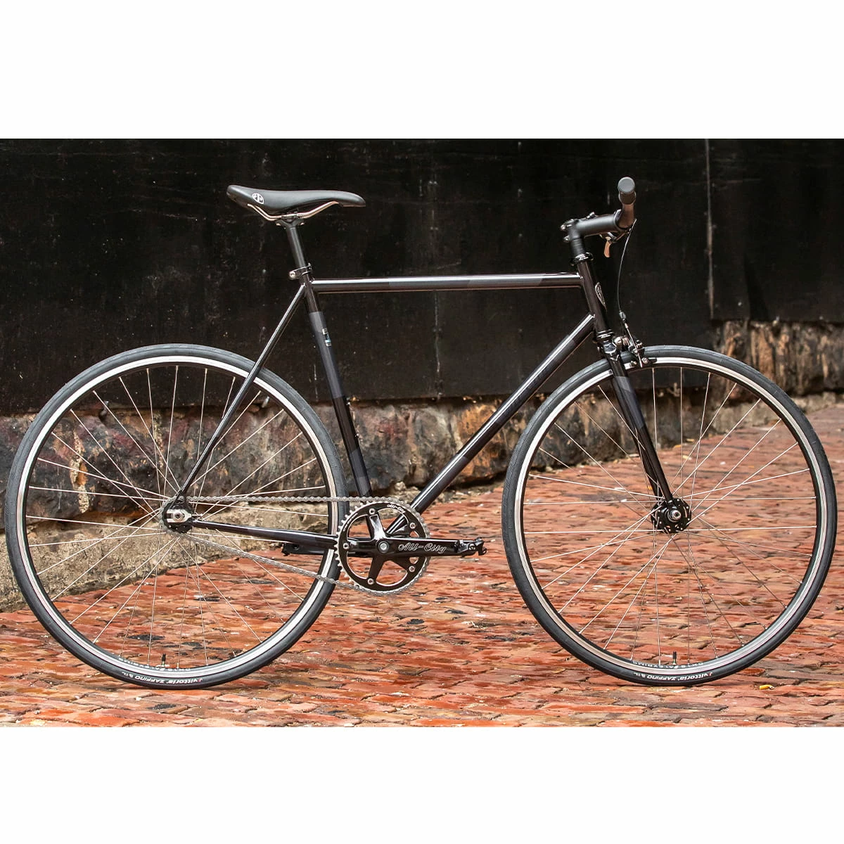 All-city Roue Complète Big Block - Noir/Gris 4 All-city Roue Complète Big Block - Noir/Gris – Image 2